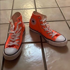 Orange Converse High Tops